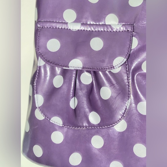 Du Pareil Au Meme Toddler Polka Purple Raincoat Size 4 - Picture 7 of 9
